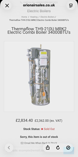Thermaflow th9 210u - th9-210u, mrk2